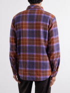 God's True Cashmere - Tartan Cashmere-Flannel Shirt - Purple