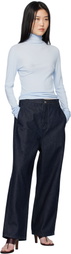 LE17SEPTEMBRE Blue Curved Jeans