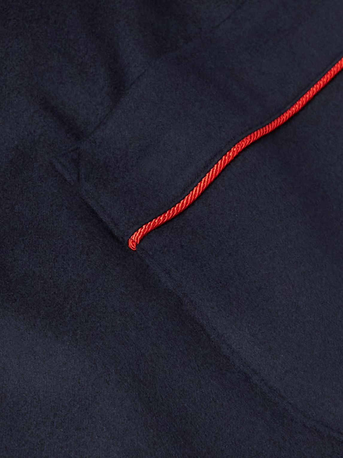Cashmere Robe Blue Rubinacci - Wool and Cashmere-Blend Robe - Blue Rubinacci