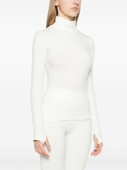 Cordova White Ribbed-Knit Ski Top