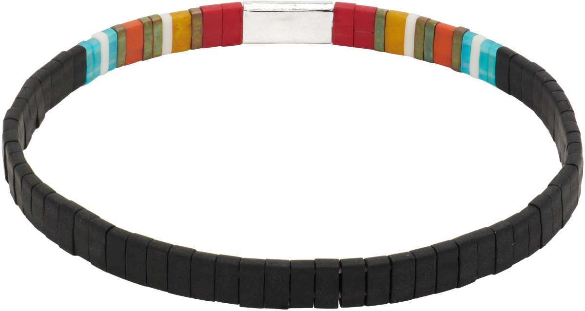 Paul Smith Stripe Flat Bead Bracelet