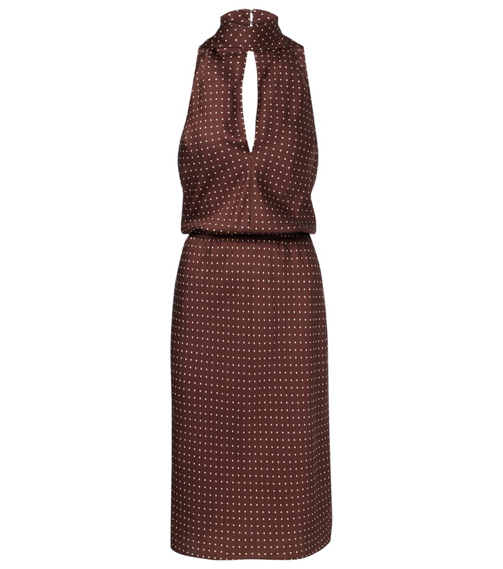 Photo: Posse Phoebe polka-dot halterneck midi dress