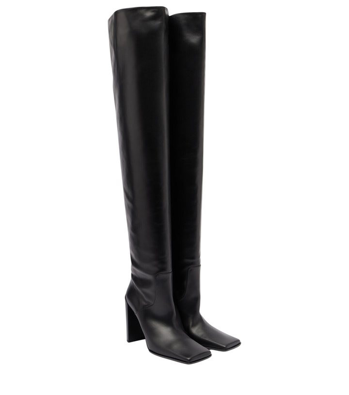 Photo: Alaïa 90 leather over-the-knee boots