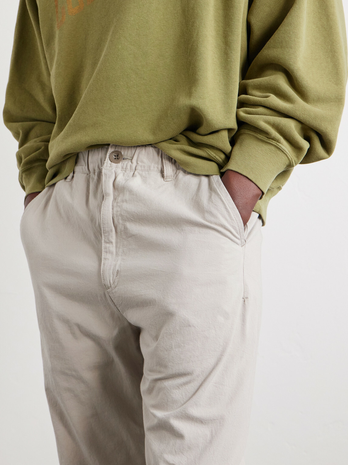 Remi Relief - Straight-Leg Cotton-Twill Trousers - Neutrals