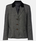 Blazé Milano Shelley wool-blend tweed blazer