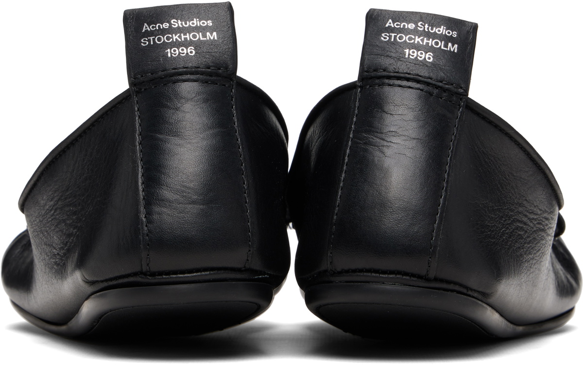 Acne Studios Black Leather Loafers