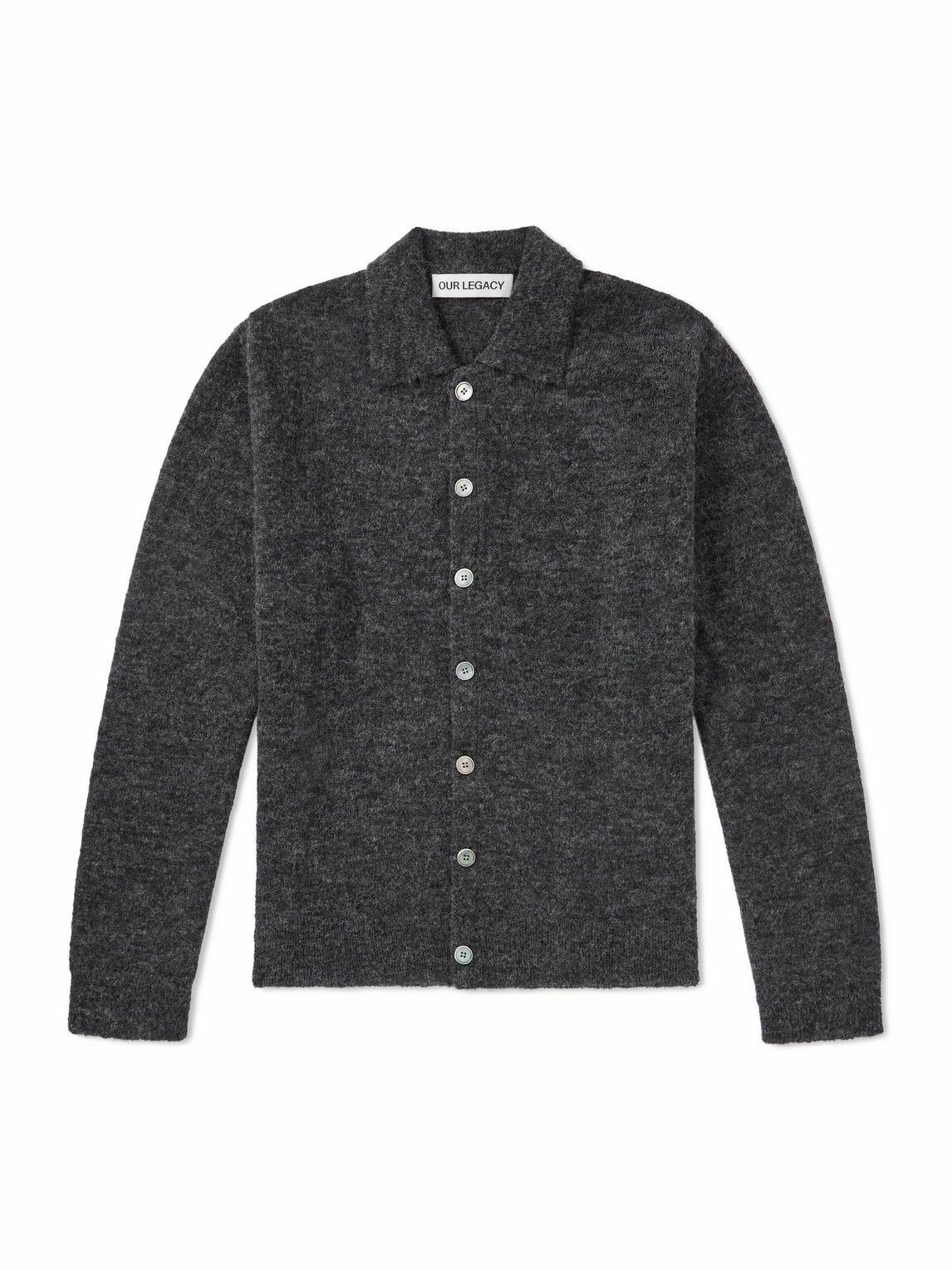 Our Legacy Men's Toddler Popover Sweater in Welsh Black Chain Knit