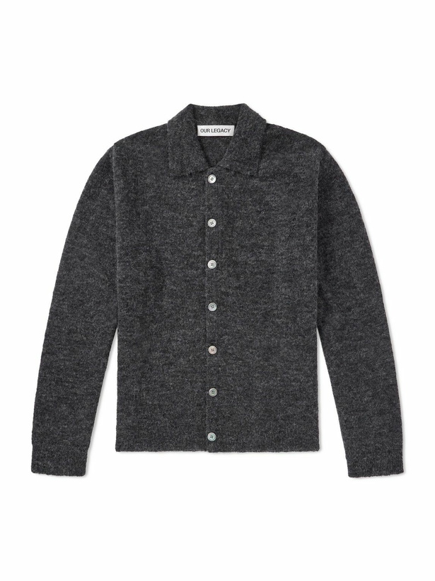 Photo: Our Legacy - Evening Alpaca-Blend Cardigan - Gray
