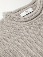 Inis Meáin - Moss Ribbed Baby Alpaca Sweater - Neutrals