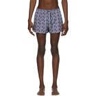 Dolce and Gabbana Blue and White DG Graphic Swim Shorts