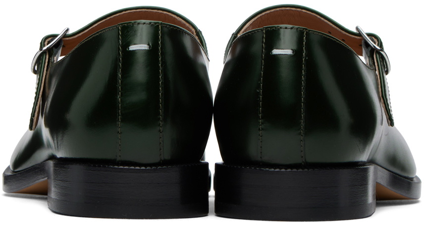 Maison Margiela Green Tabi Mary-Jane Oxfords Maison Margiela