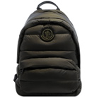 Moncler Men's Legere Nylon Quited Backpack in Green