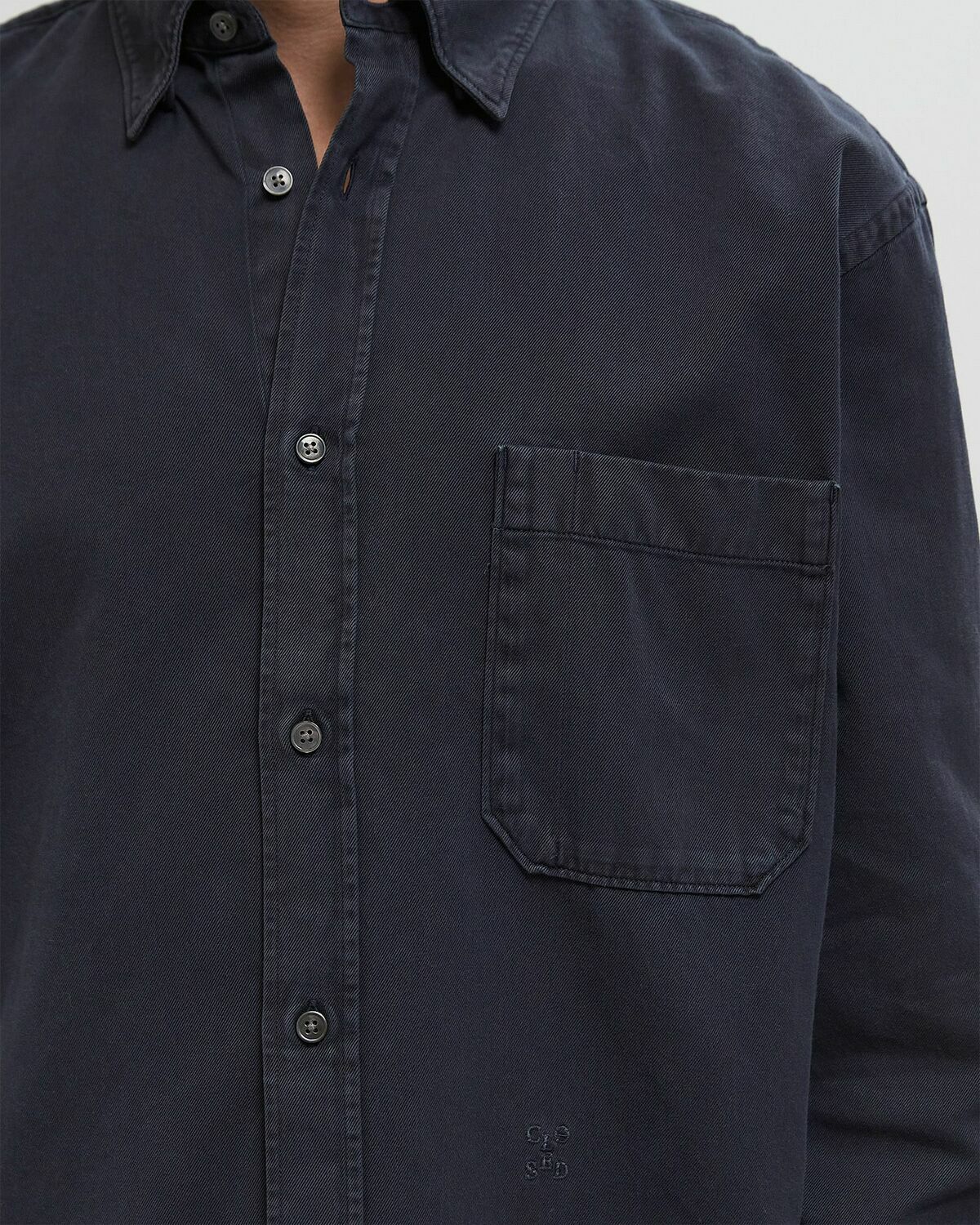 CLOSED FORMAL ARMY SHIRT Blue Mens Longsleefe