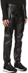 Courrèges Black Vinyl Trousers