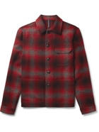 Incotex - Checked Wool-Twill Overshirt - Red