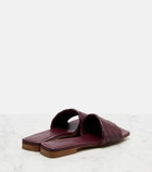 Bottega Veneta Parco Intrecciato leather slides