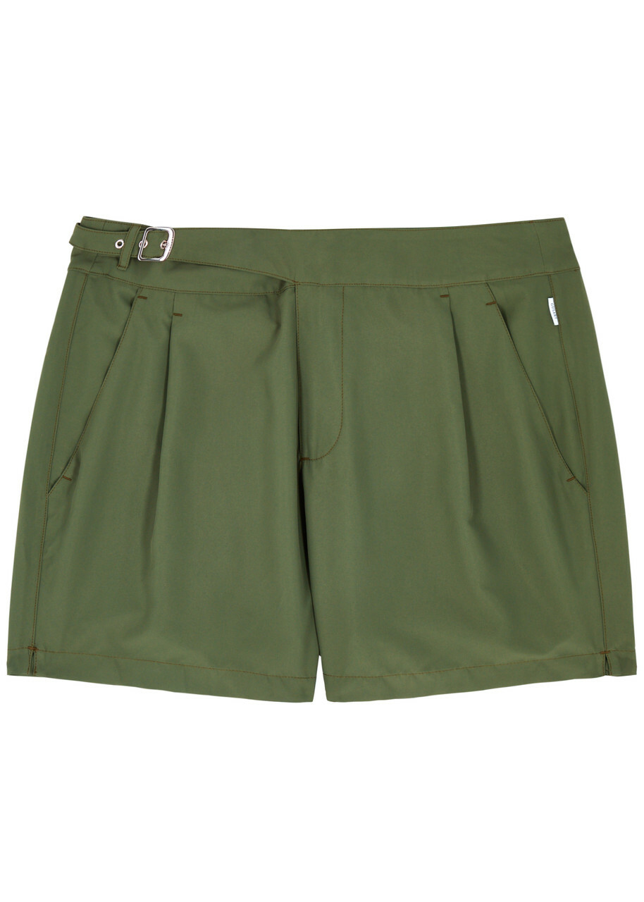Gusari The London Shell Swim Shorts Green