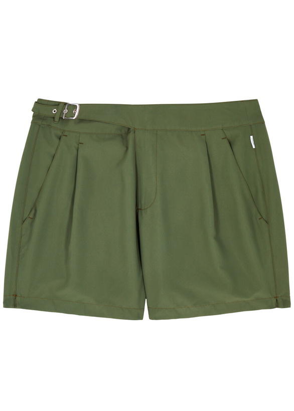 Photo: Gusari The London Shell Swim Shorts Green