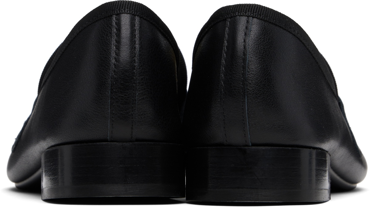 Repetto Black Michael Sole Rubber Loafers