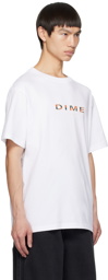 Dime White Block Font T-Shirt