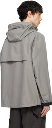 and wander Gray Loose Fitting Rain Jacket