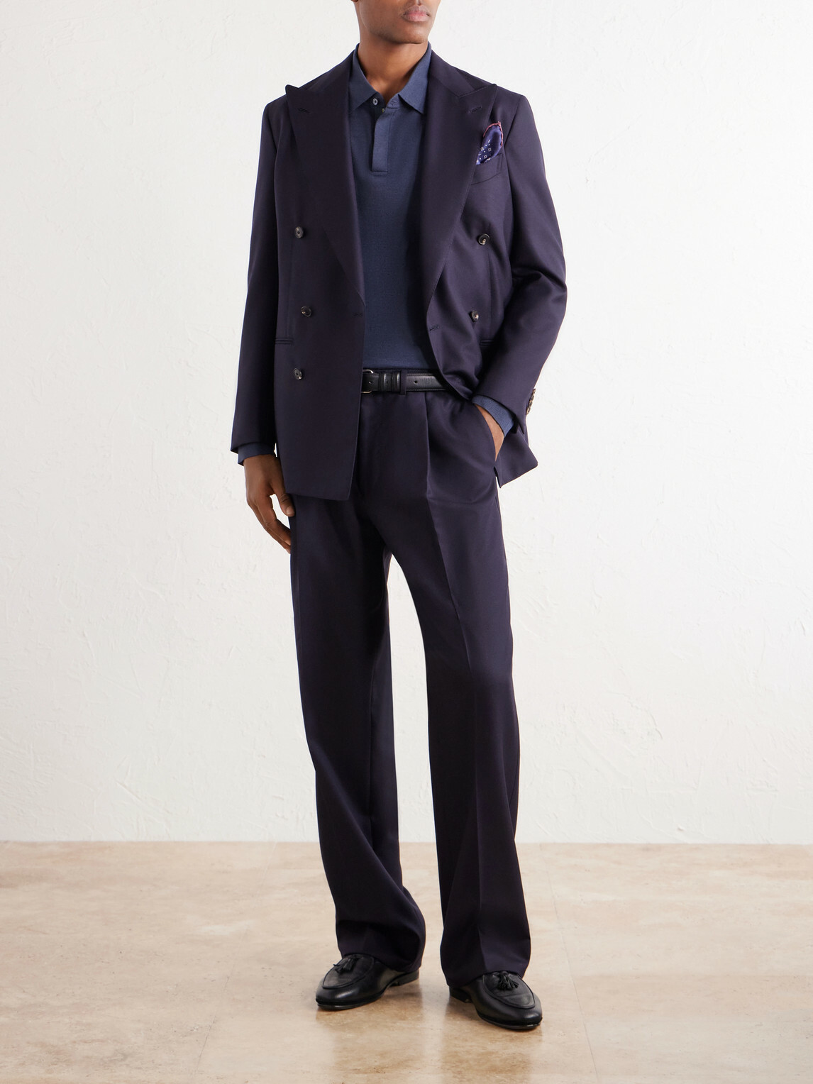Paul Smith - Merino Wool Polo Shirt - Blue