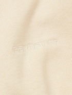 Carhartt WIP - Logo-Embroidered Cotton-Jersey Hoodie - Neutrals