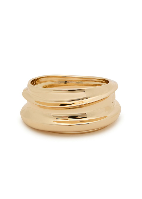 Photo: Jenny Bird Mega Lennon Sculpted Bangle Gold