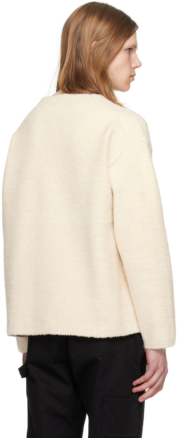ZANKOV Off-White Crewneck Sweater