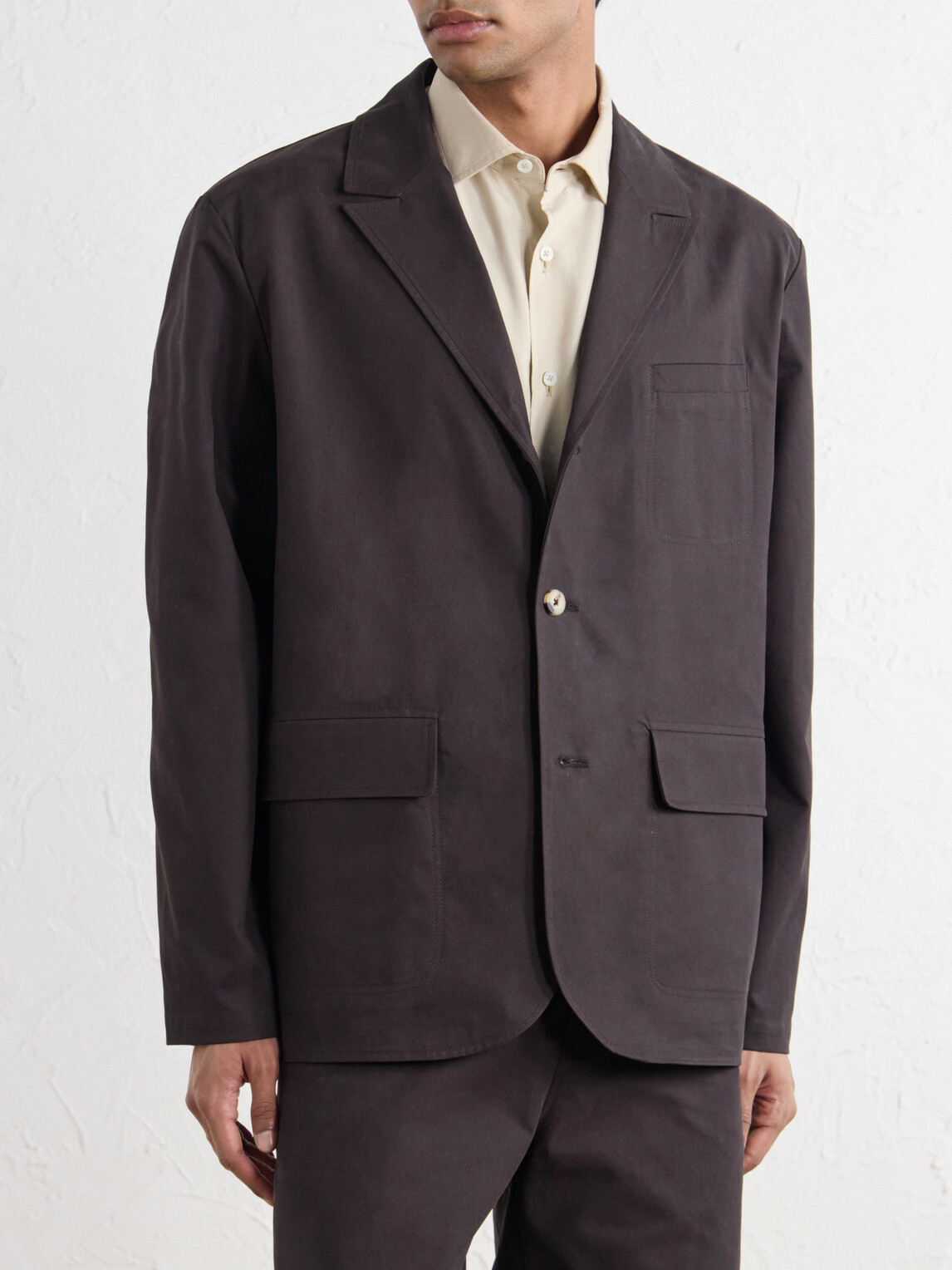 De Bonne Facture - Métier Cotton-Twill Suit Jacket - Brown