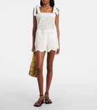 Poupette St Barth Cruse broderie anglaise cotton shorts