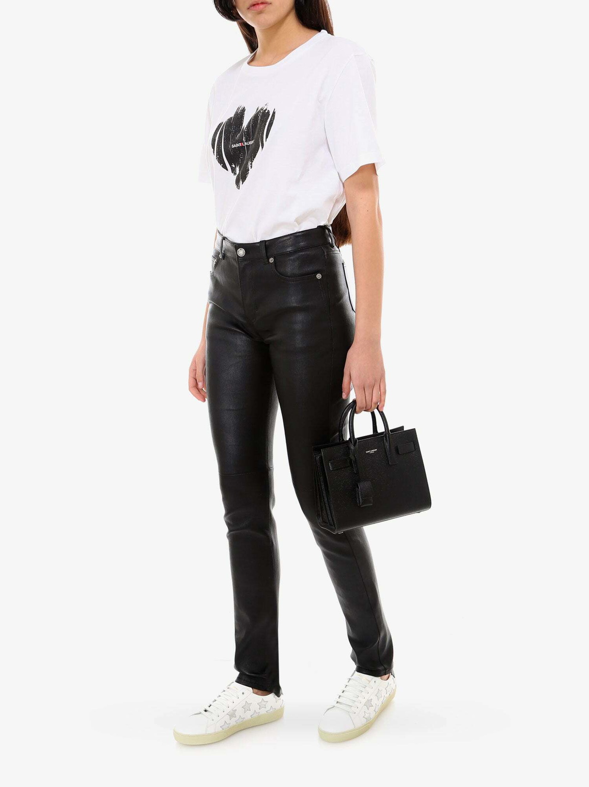 Saint Laurent   T Shirt White   Womens