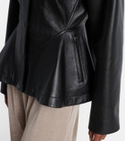 Alaïa Peplum leather jacket