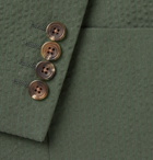 Richard James - Forest-Green Unstructured Cotton-Seersucker Blazer - Green