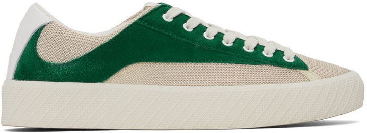 Photo: BY FAR Green & Off-White Suede Rodina Sneakers