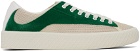 BY FAR Green & Off-White Suede Rodina Sneakers
