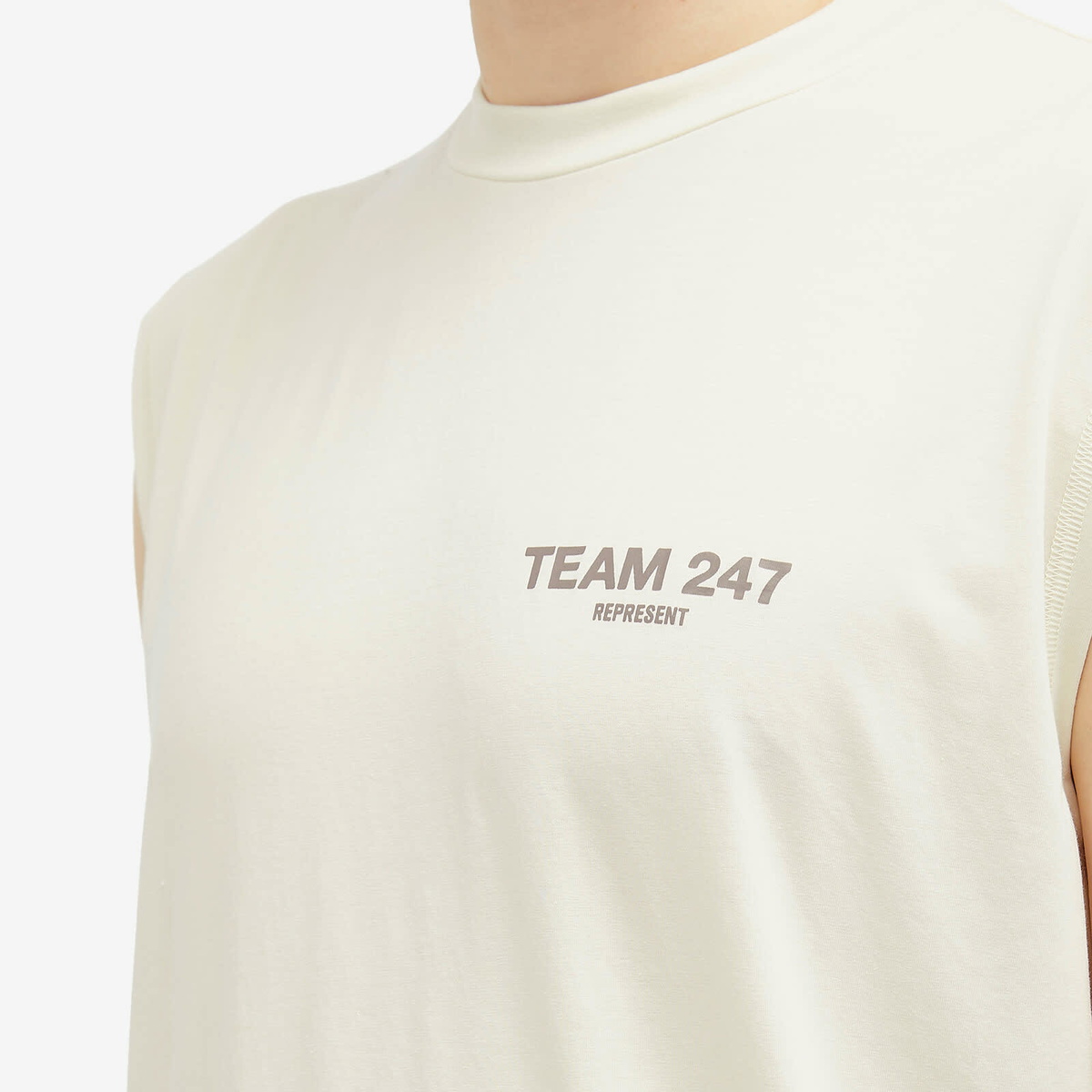 Represent Men's Team 247 Oversized Tank in Cream