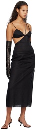 Subtle Le Nguyen Black Cutout Maxi Dress