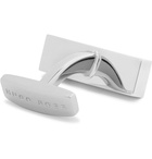 Hugo Boss - Silver-Tone and Enamel Cufflinks and Tie Clip Set - Men - Silver