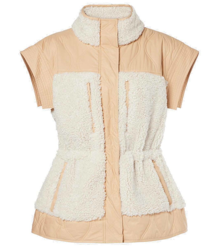 Photo: Ulla Johnson Shiloh quilted faux shearling vest