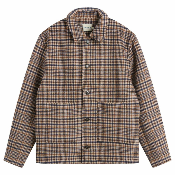 Photo: Bound Men's Wool Button Jacket in Barton Check