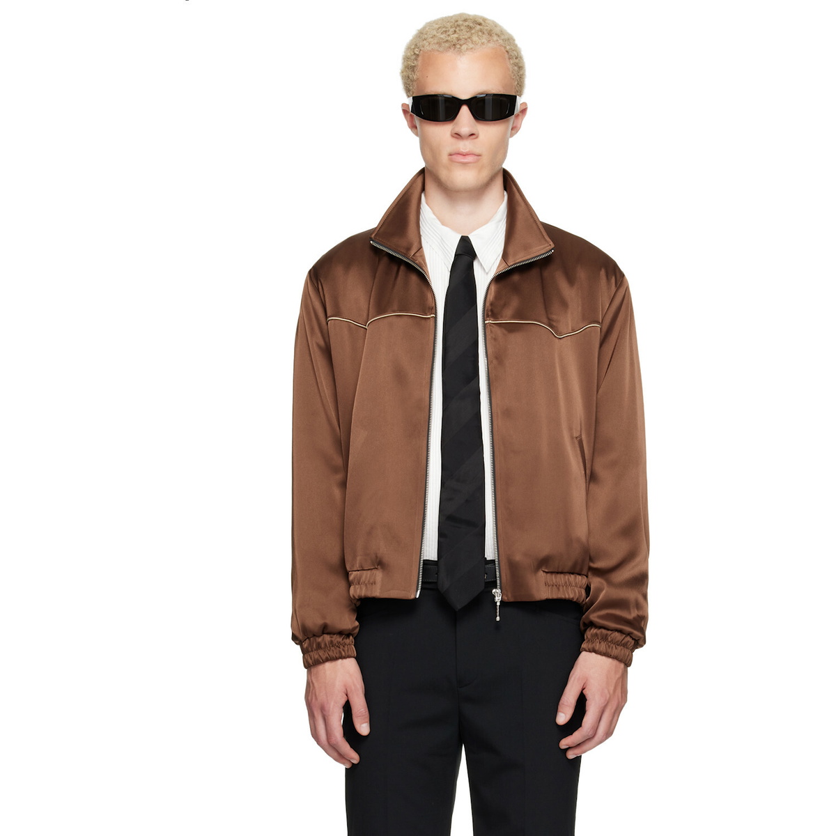 Ernest W. Baker SSENSE Exclusive Brown Western Track Jacket