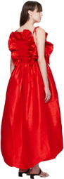 Kika Vargas SSENSE Exclusive Red Ramya Maxi Dress