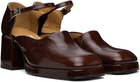Miista Brown Yara Crinkle Heels