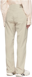 Our Legacy Beige Formal Cut Trousers