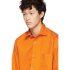 Schnaydermans Orange Tech Twill Overshirt