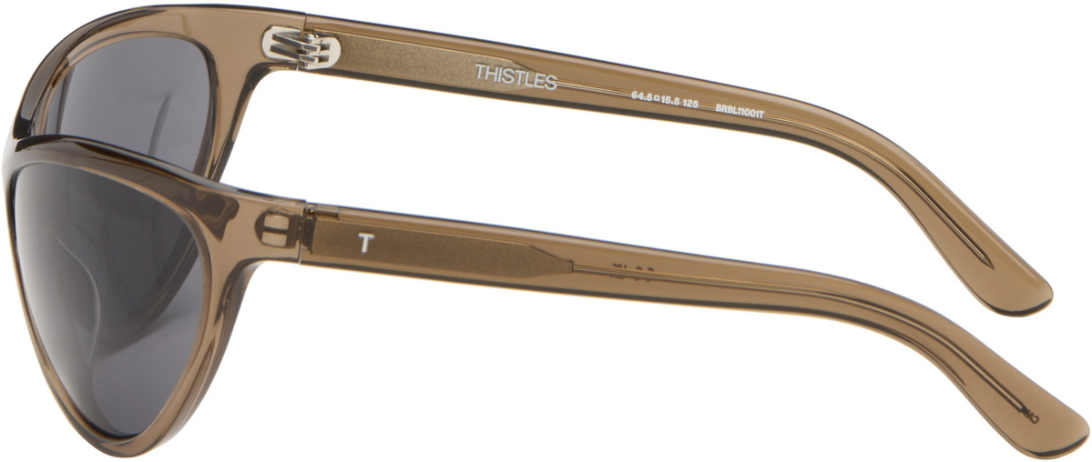 THISTLES Brown 'The Lex' Sunglasses