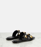 Balmain Studded leather slides