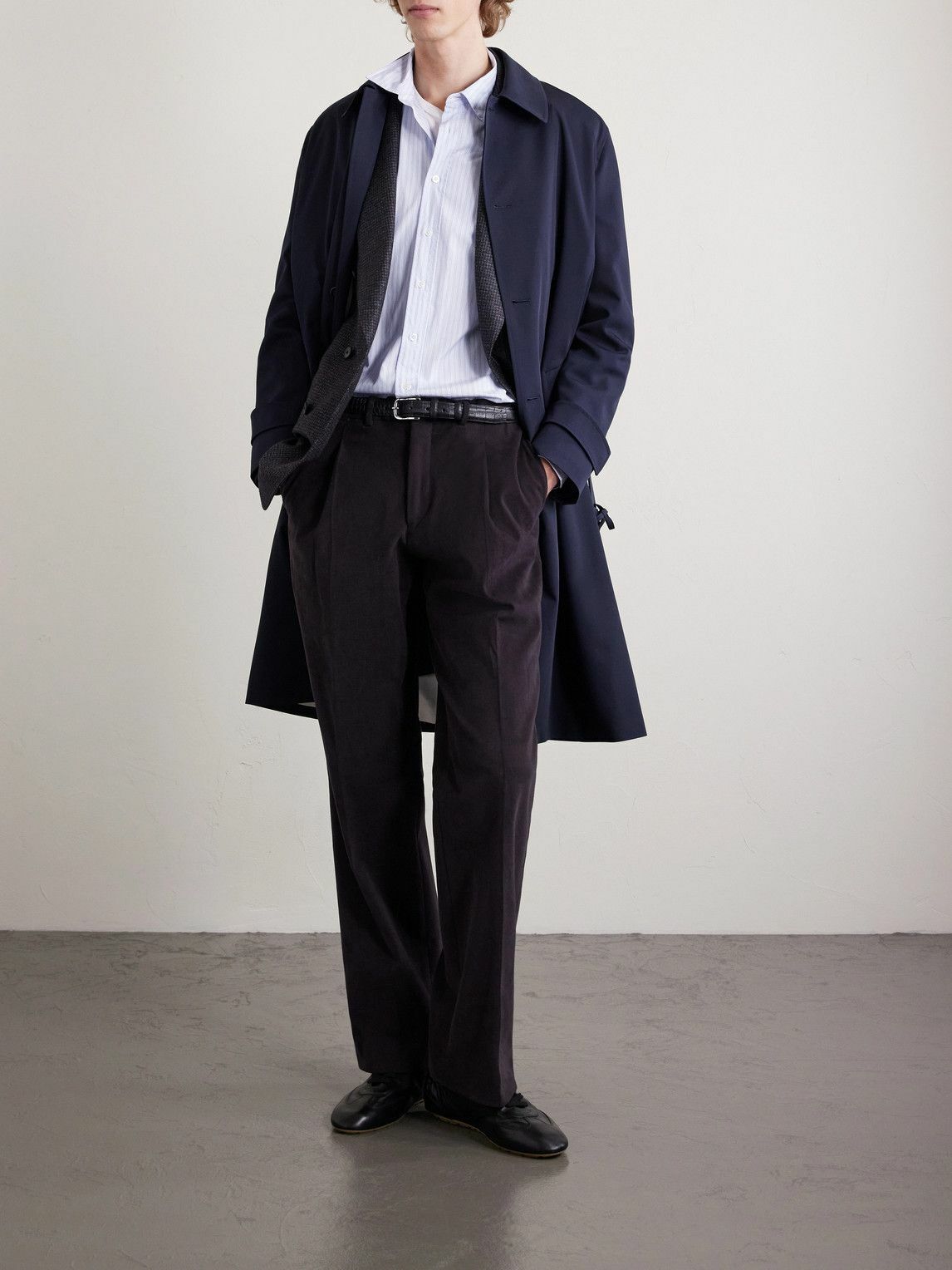 Lardini - Striped Cotton Shirt - Blue