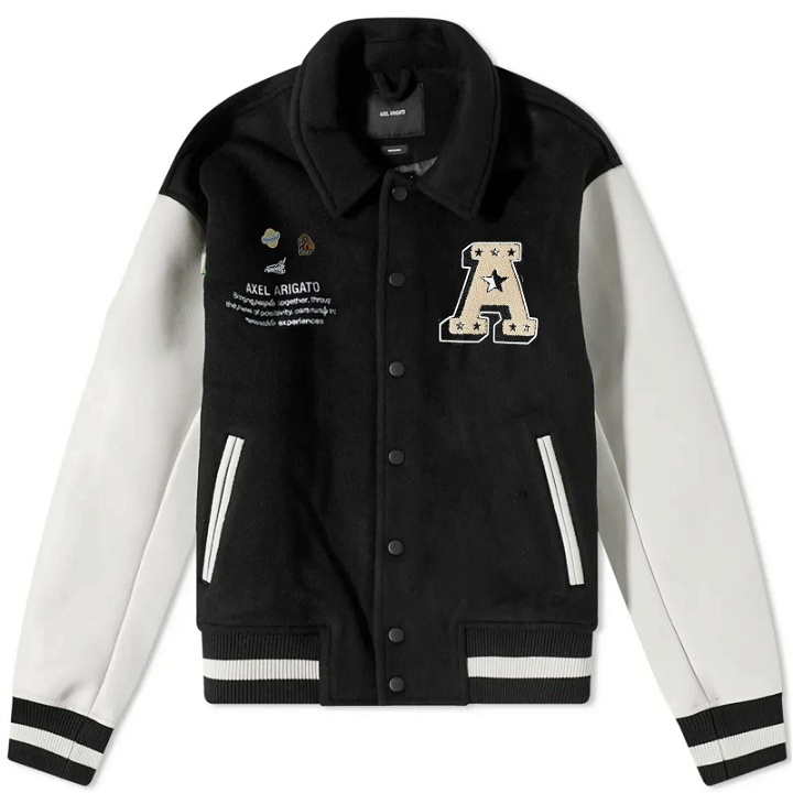 Photo: Axel Arigato Men's Arigato Space Academy Varsity Jacket in Black